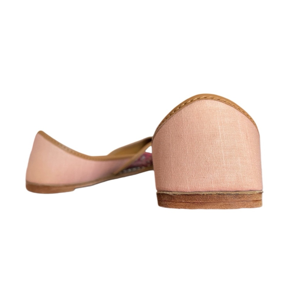 Vareli Bafna Pink Multi-Colored Printed Embroidered Juttis - EU 38 - Picture 9 of 9